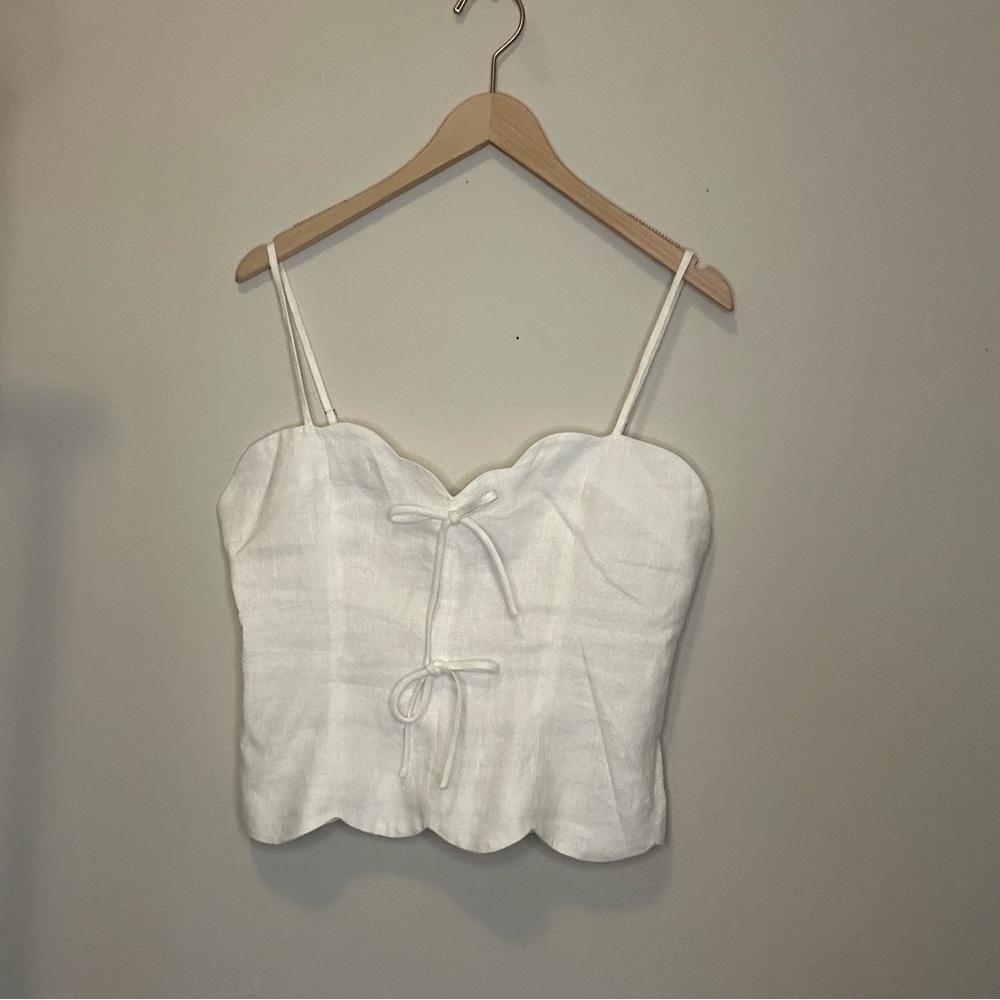 Reformation White Camisole Top